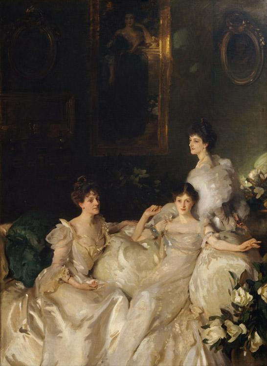 John Singer Sargent The Wyndham Sisters Lady Elcho,Mrs.Adeane,and Mrs.Tennanet (mk18) France oil painting art